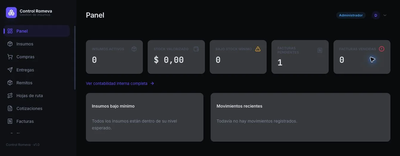 Interface escura: Transporte Romeva